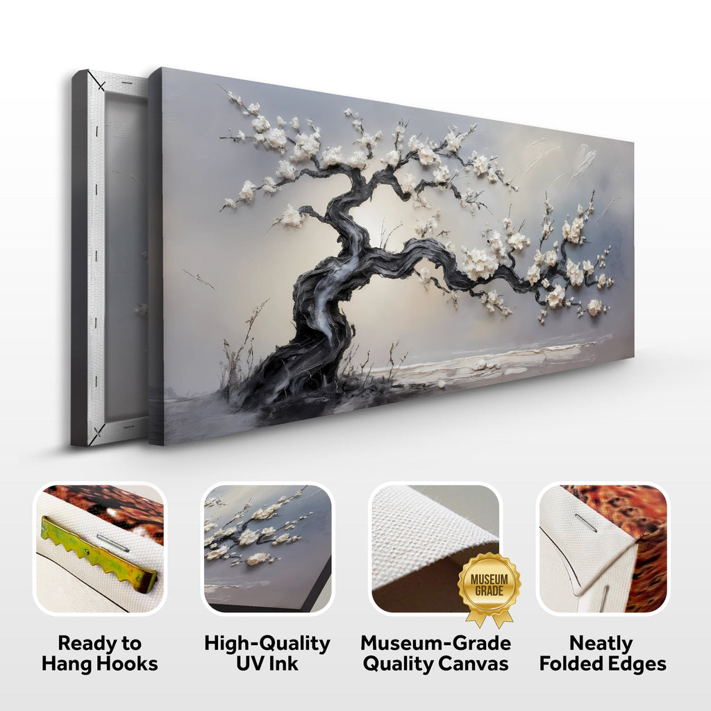 White Blossom wall art with nature-inspired artwork - product view 8