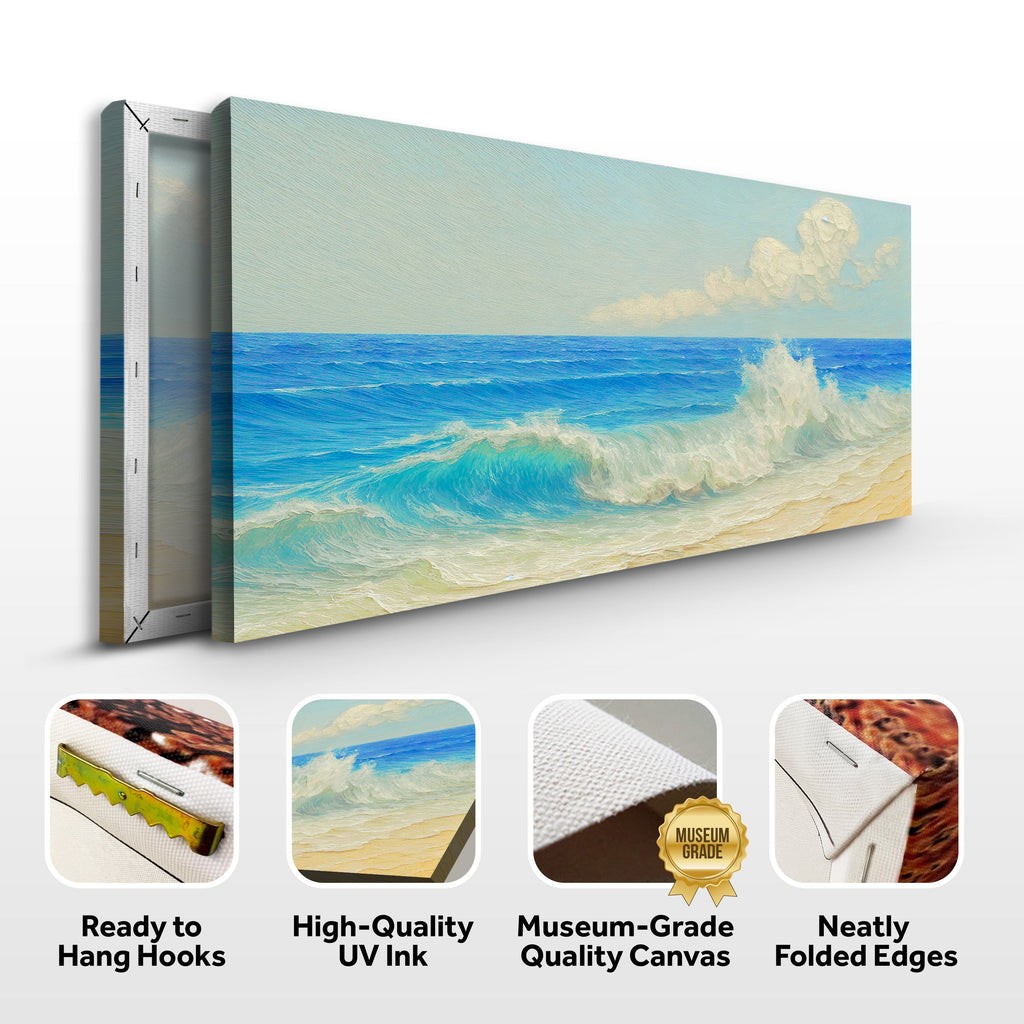 Serene Ocean Wave Coastal Xiii wall art with nature-inspired artwork - product view 8