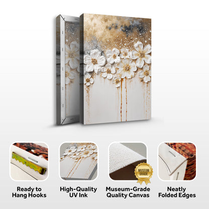 Gold Floral wall art with nature-inspired artwork - product view 8