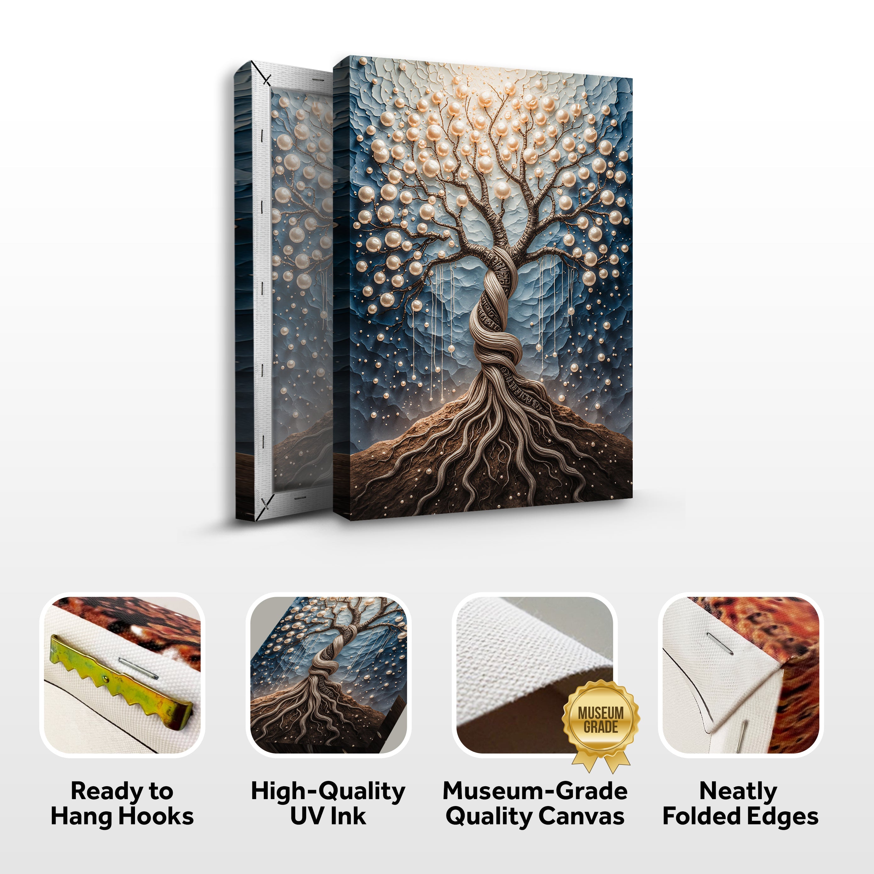 The Pearl Tree wall art with nature-inspired artwork - product view 8