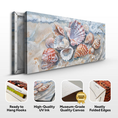 Sea Shells Modern Coastal wall art with nature-inspired artwork - product view 8