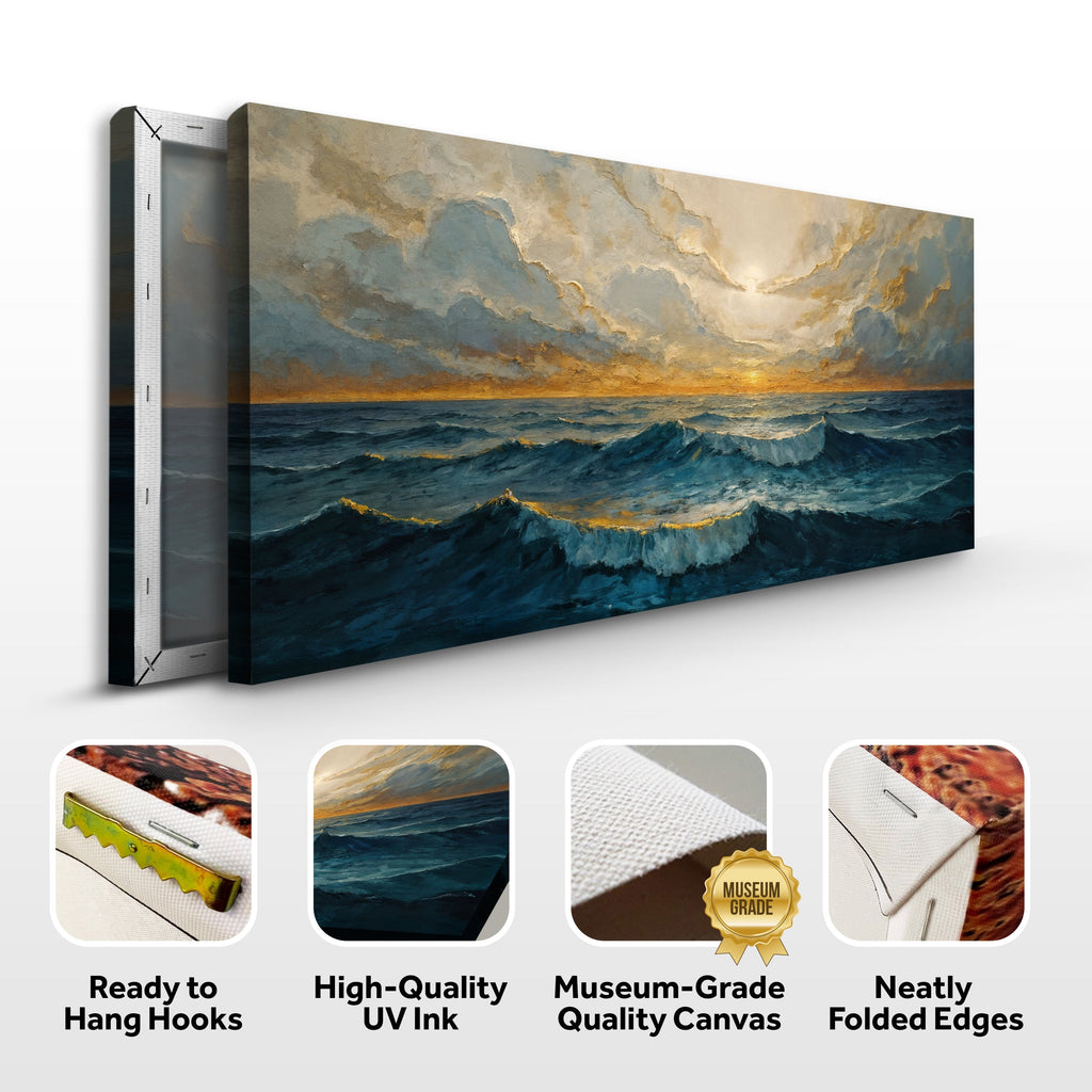 Waterscape Abstract Xi wall art with nature-inspired artwork - product view 8