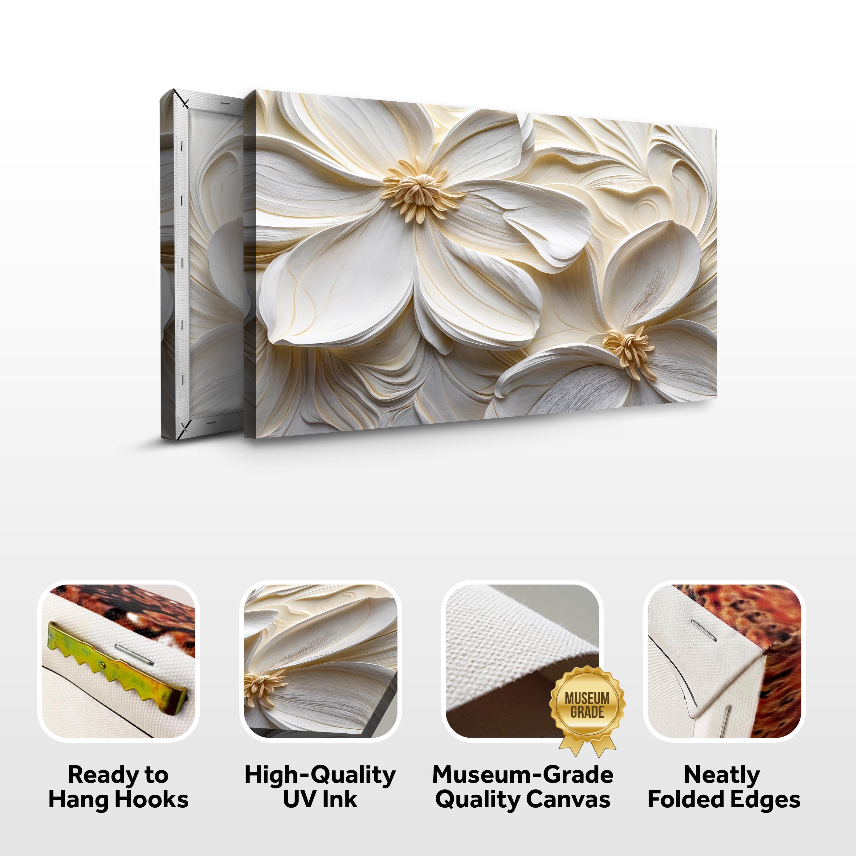 3d Minimalist Flower Ii wall art with nature-inspired artwork - product view 8