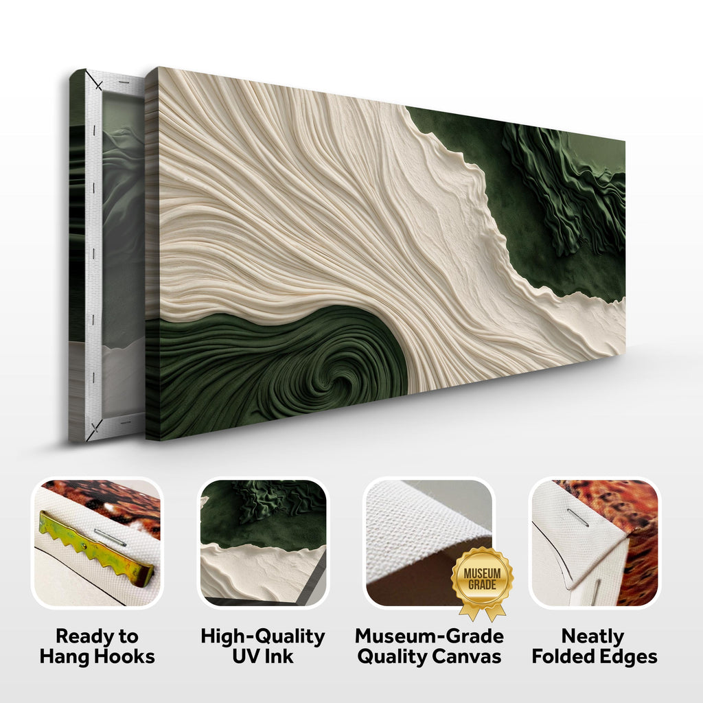 Green Rivers Abstract Xi wall art with nature-inspired artwork - product view 8