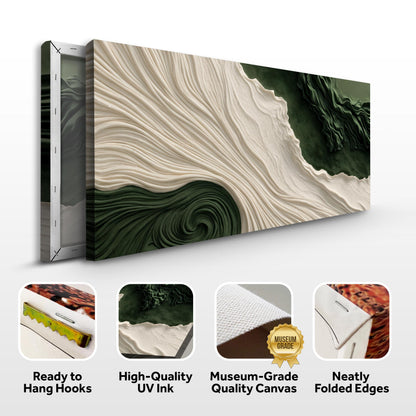 Green Rivers Abstract Xi wall art with nature-inspired artwork - product view 8