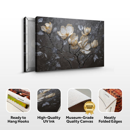 Midnight Magnolias wall art with nature-inspired artwork - product view 8