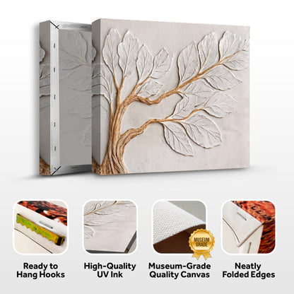 Calm in Ivory Clay wall art with nature-inspired artwork - product view 8