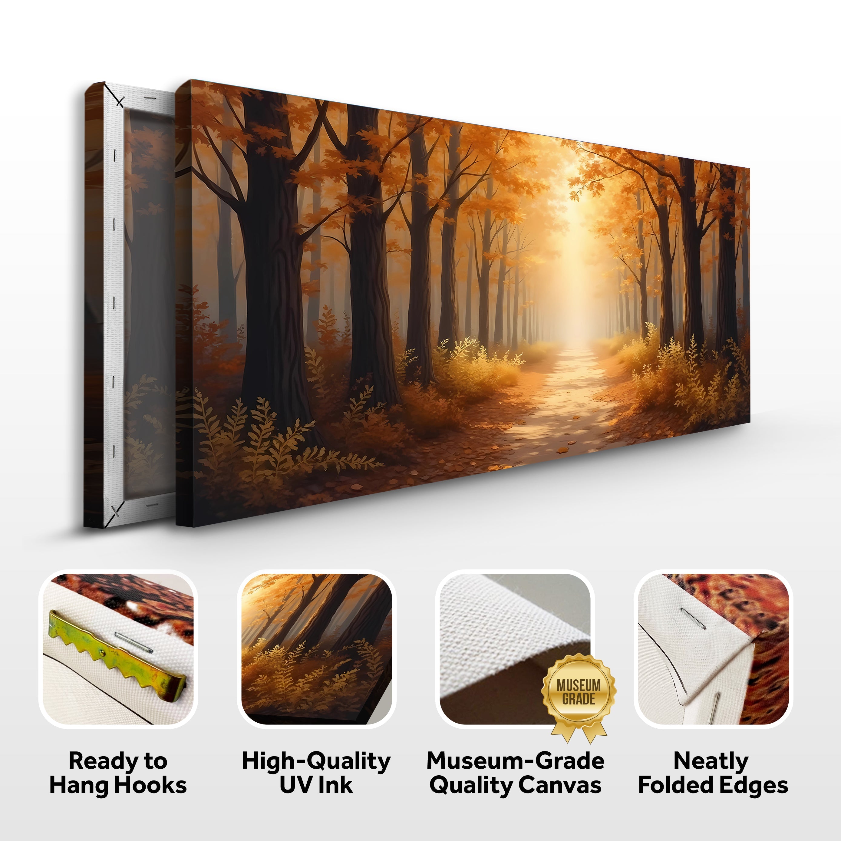 Abstract Forest Landscape wall art with nature-inspired artwork - product view 8