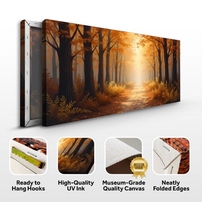 Abstract Forest Landscape wall art with nature-inspired artwork - product view 8
