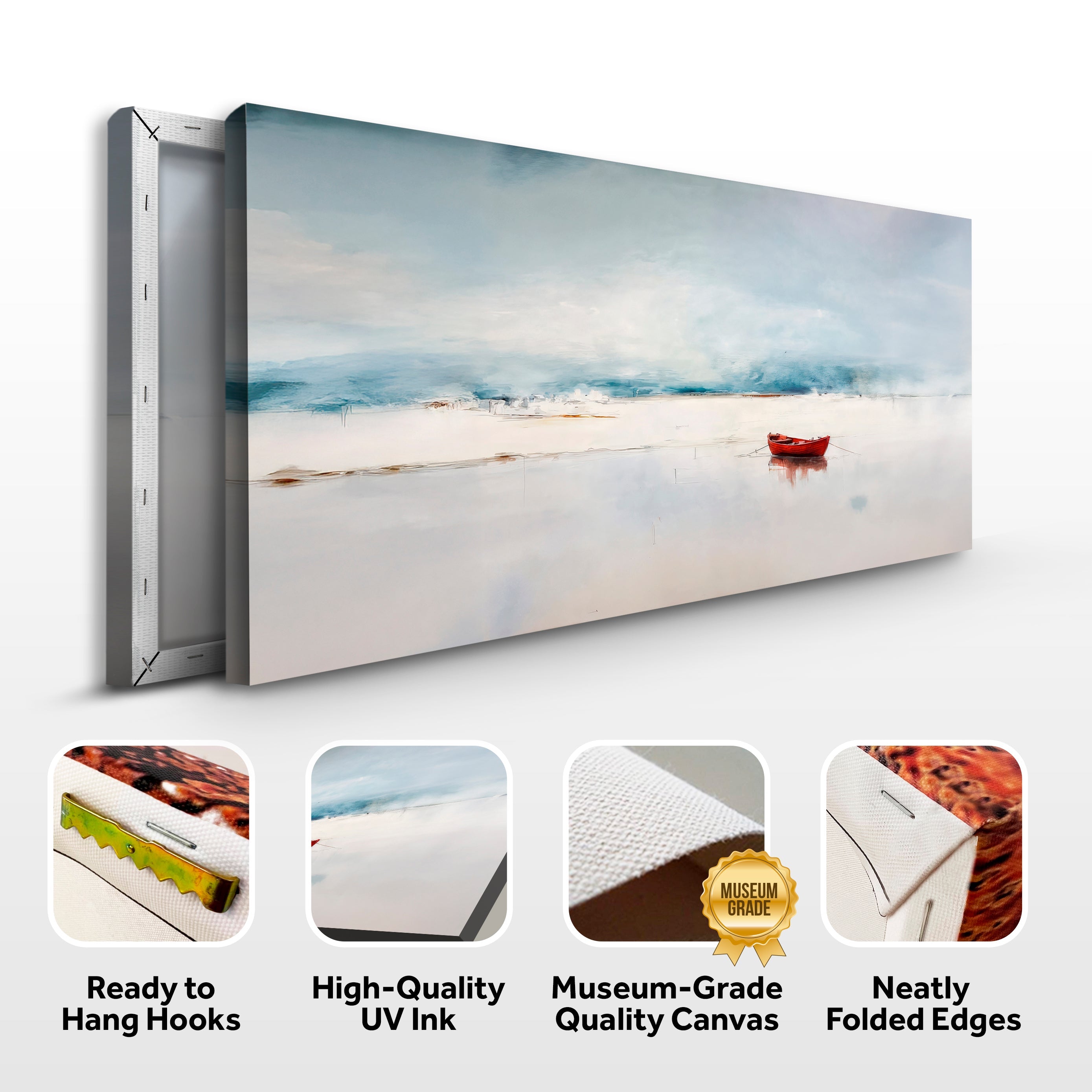 Misty Morning Abstract wall art with nature-inspired artwork - product view 8