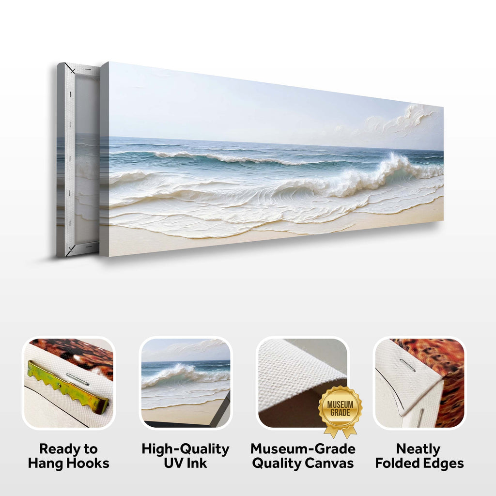 Ocean Wave Seascape wall art with nature-inspired artwork - product view 8