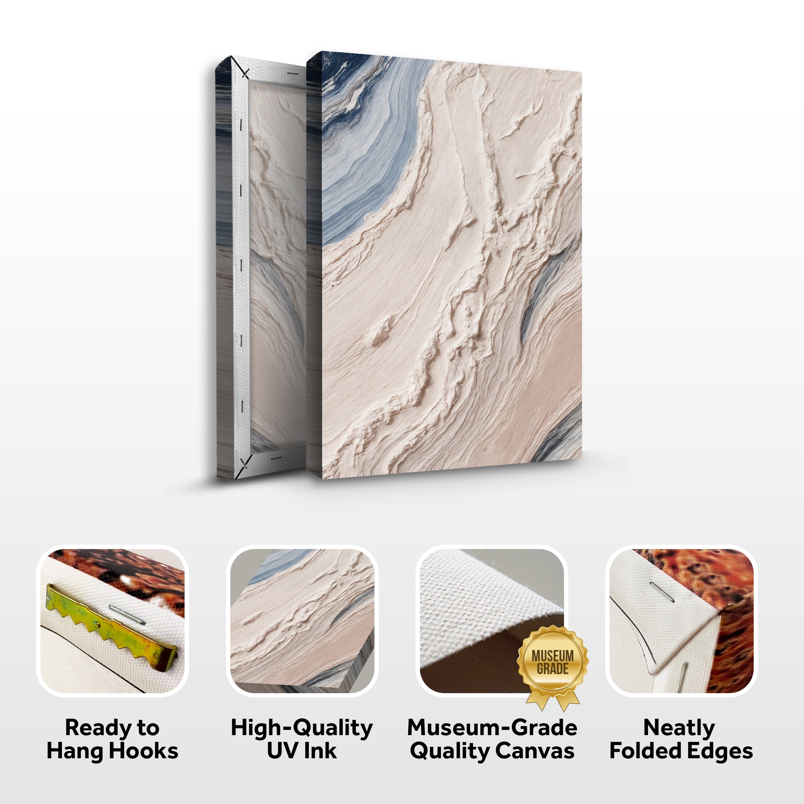 Minimalist Waves Iii wall art with nature-inspired artwork - product view 8