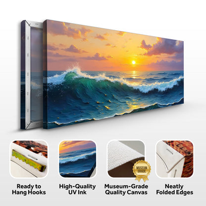 Waterscape Abstract Xii wall art with nature-inspired artwork - product view 8