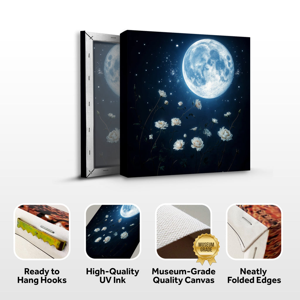 Lunar Canvas wall art with nature-inspired artwork - product view 8