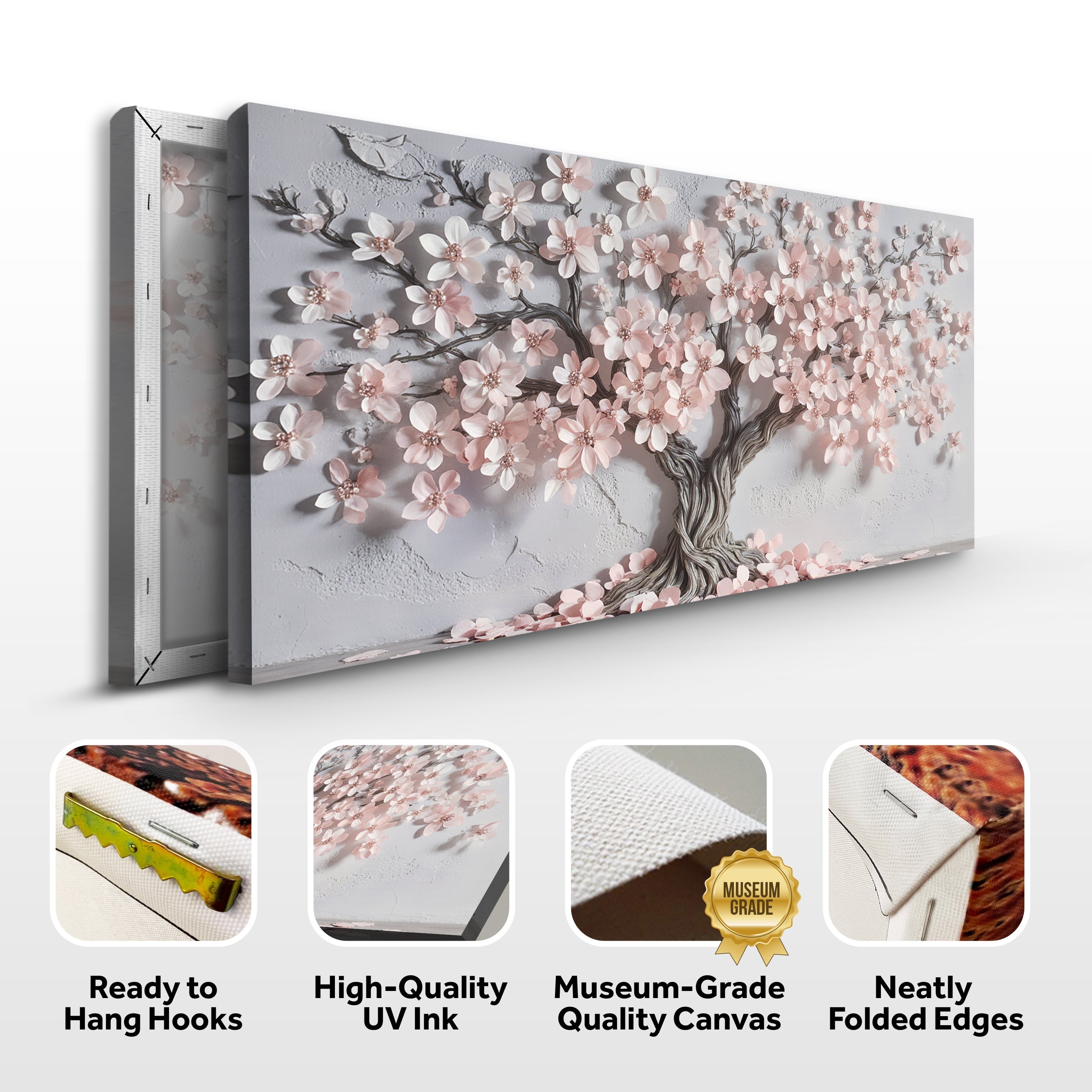 Pastel Blossom Awakening wall art with nature-inspired artwork - product view 8