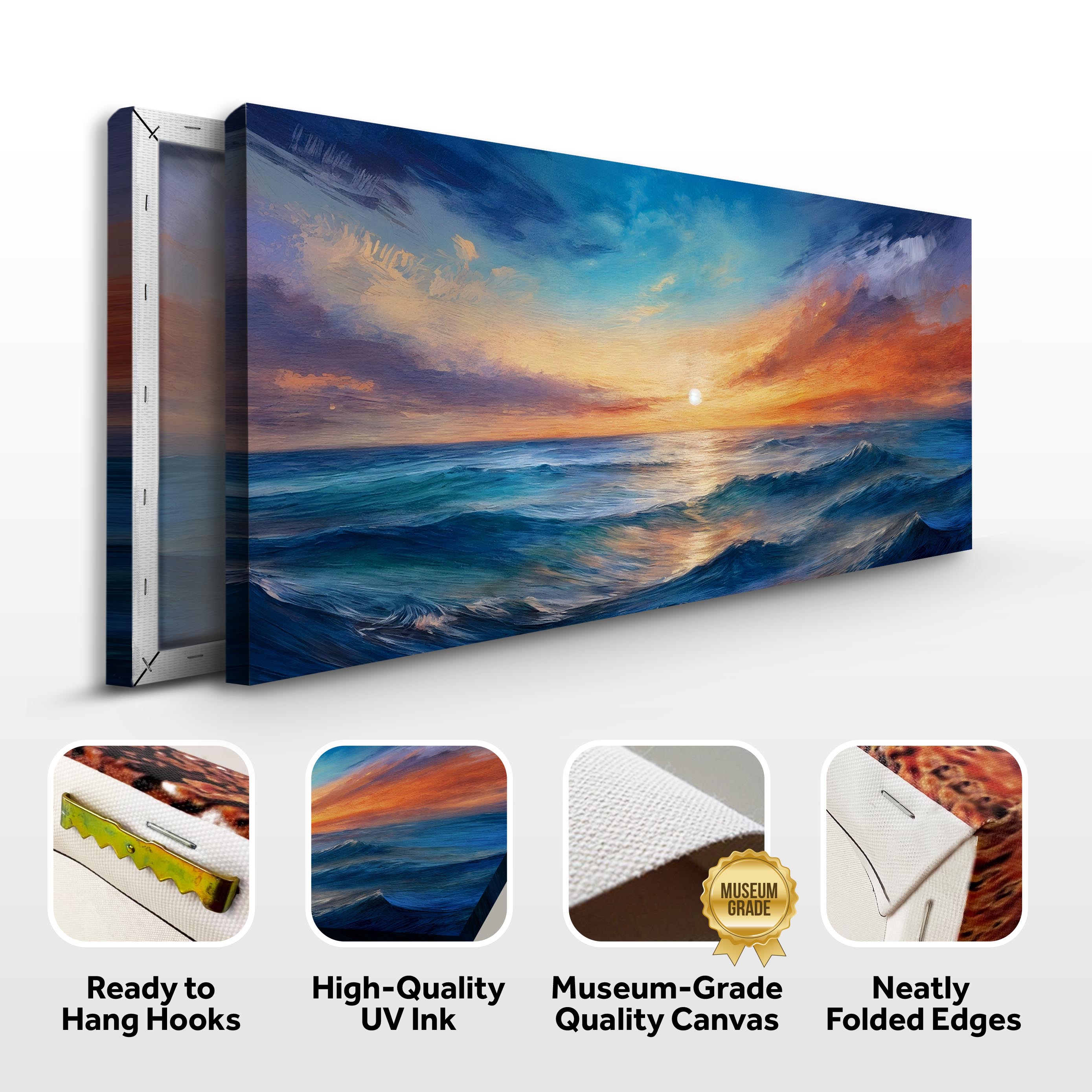 Waterscape Abstract Xiii wall art with nature-inspired artwork - product view 8