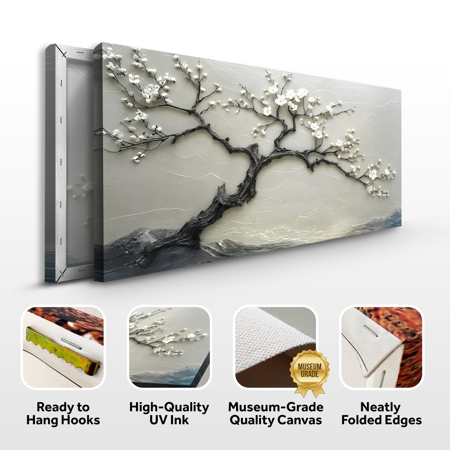 Silent Blossom wall art with nature-inspired artwork - product view 8