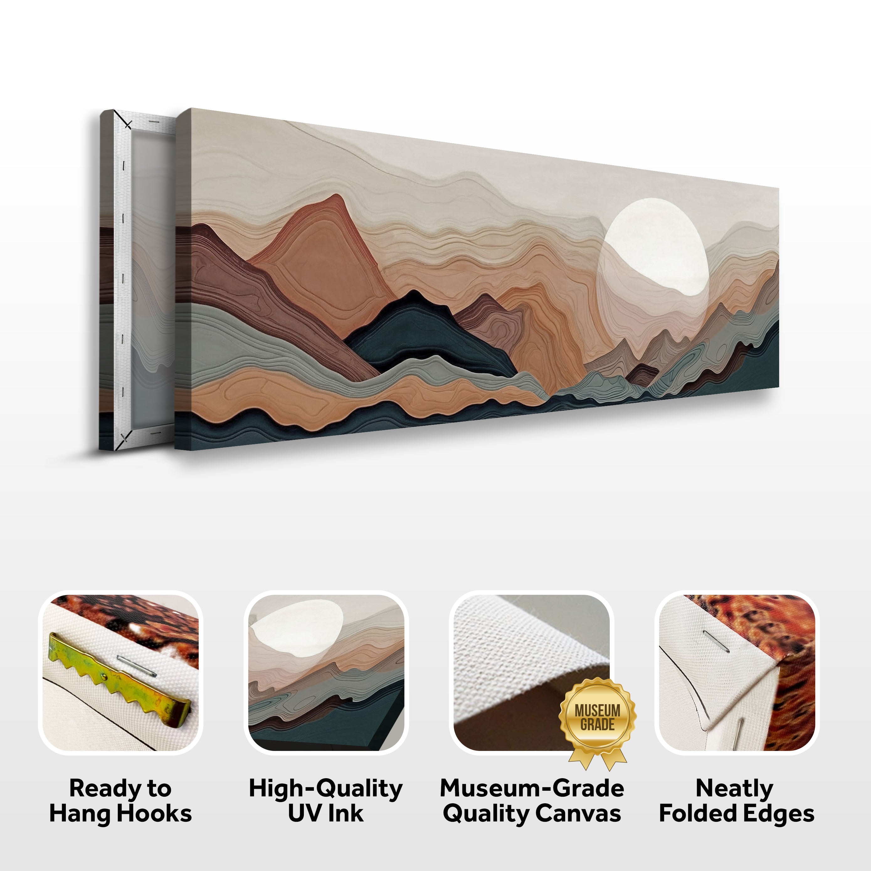 Abstract Mountains Landscape wall art with nature-inspired artwork - product view 8