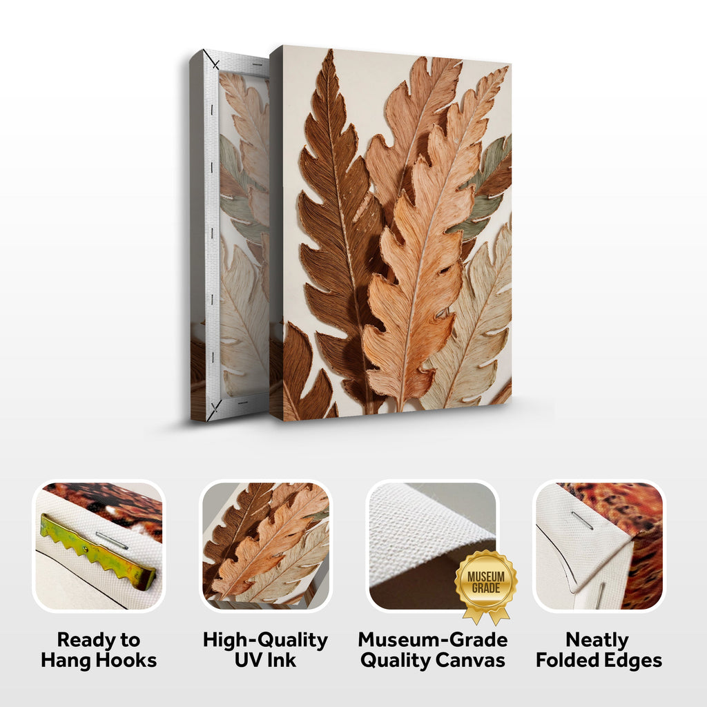 Abstract Autum Leaves wall art with nature-inspired artwork - product view 8
