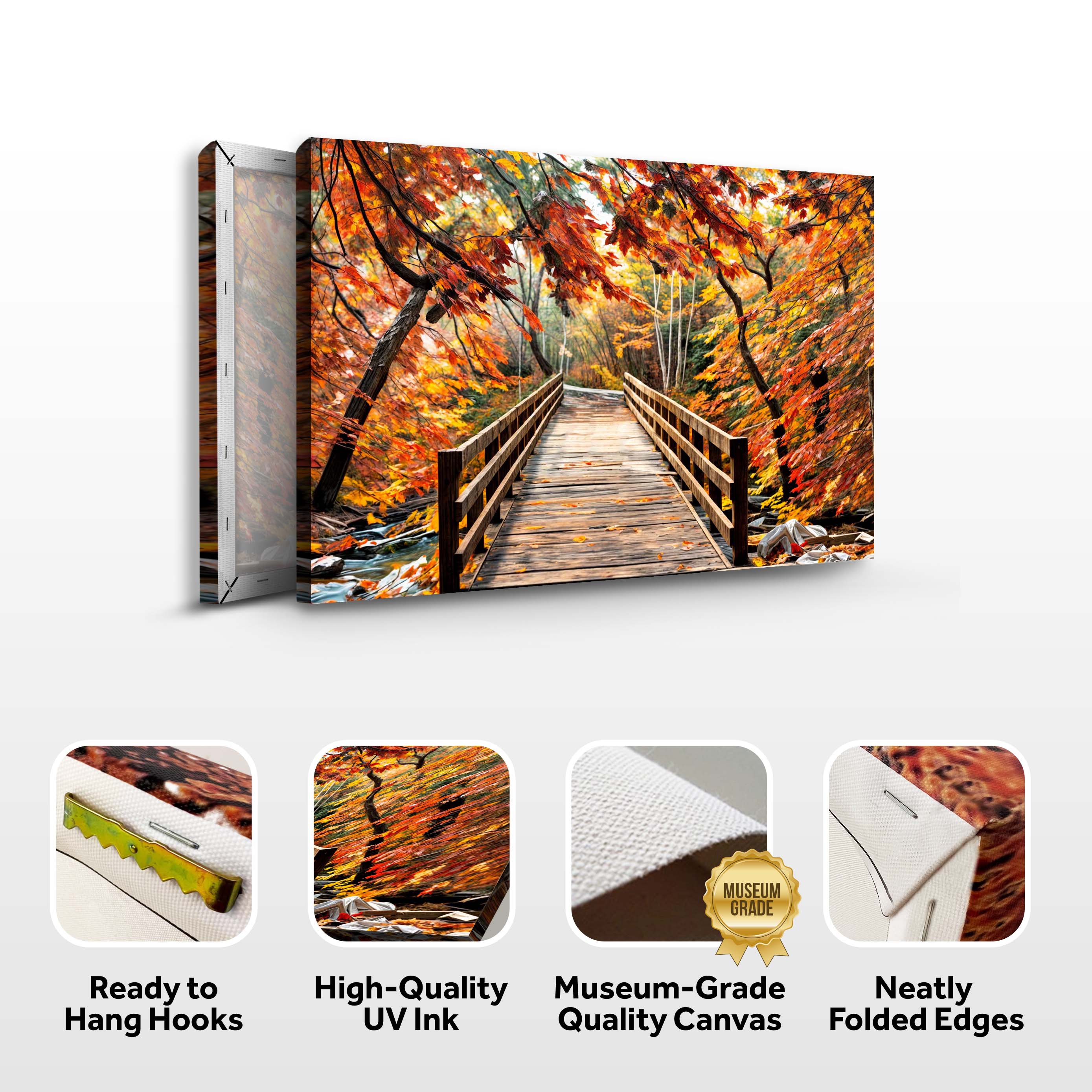 Crossing Autumn wall art with nature-inspired artwork - product view 8