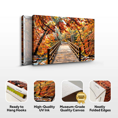 Crossing Autumn wall art with nature-inspired artwork - product view 8