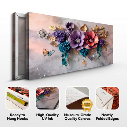 Floral Symphony wall art with nature-inspired artwork - product view 8
