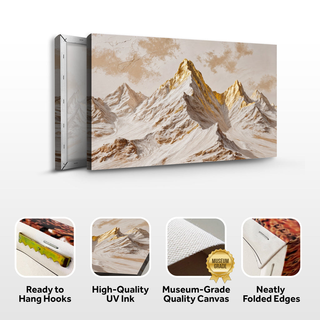 Golden Peaks wall art with nature-inspired artwork - product view 8