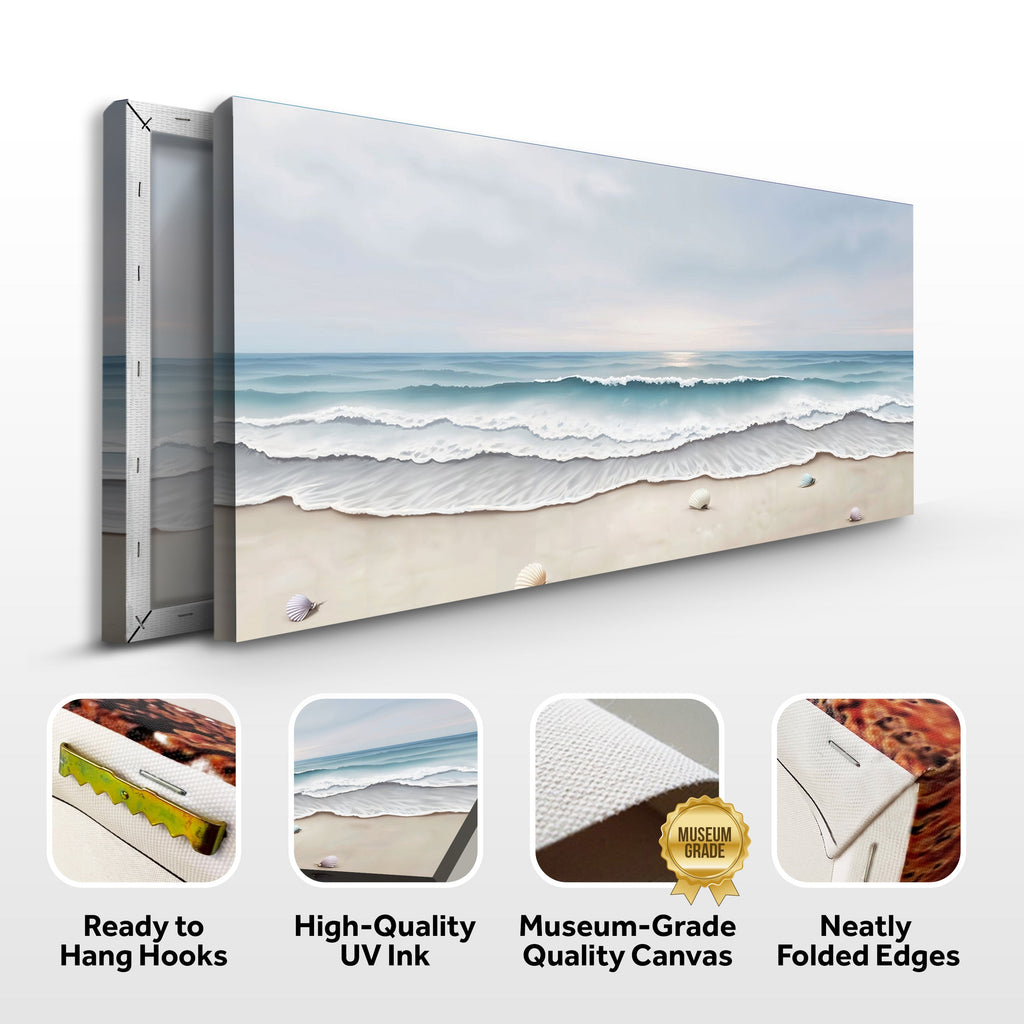 Serene Ocean Wave Coastal Iii wall art with nature-inspired artwork - product view 8