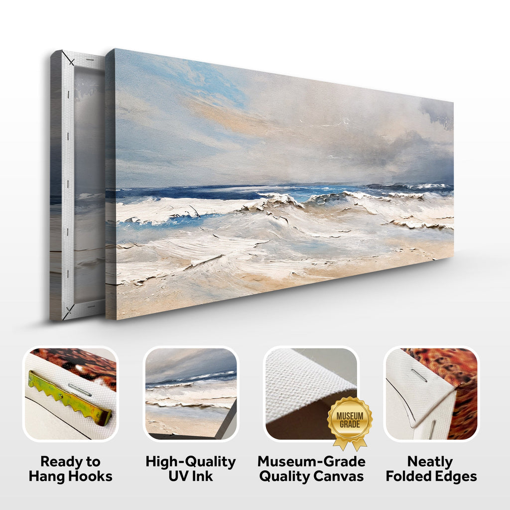 Serene Ocean Wave Coastal Ix wall art with nature-inspired artwork - product view 8