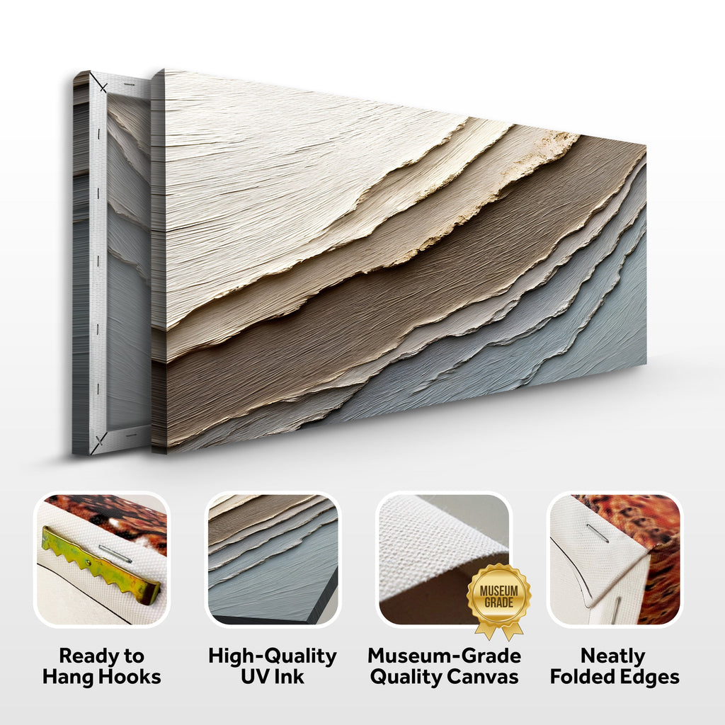 Abstract Earth Tones wall art with nature-inspired artwork - product view 8