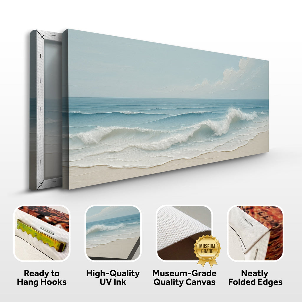 Serene Ocean Wave Coastal Viii wall art with nature-inspired artwork - product view 8