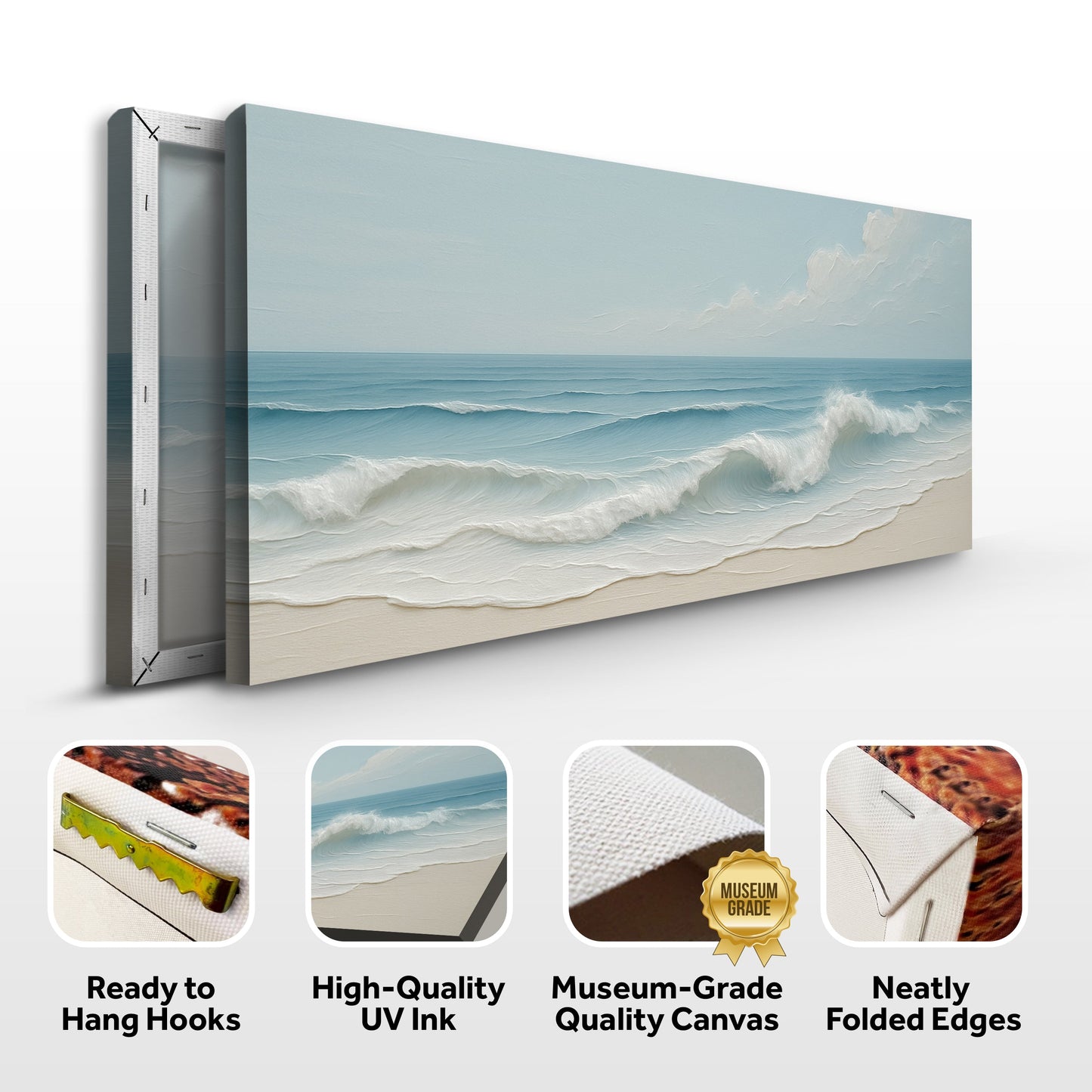 Serene Ocean Wave Coastal Viii wall art with nature-inspired artwork - product view 8