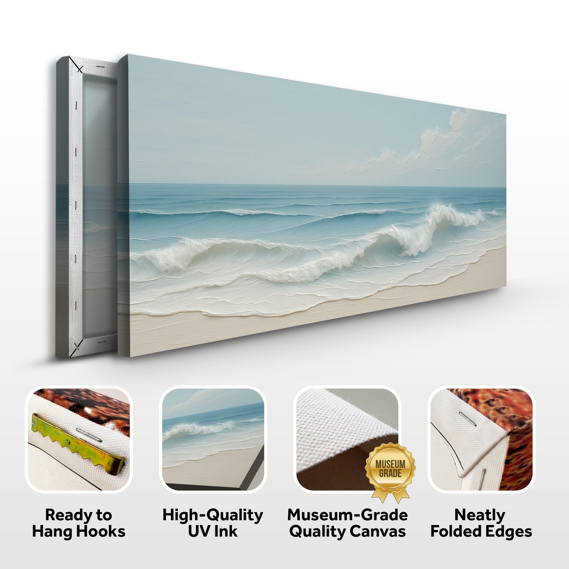 Serene Ocean Wave Coastal Viii wall art with nature-inspired artwork - product view 8