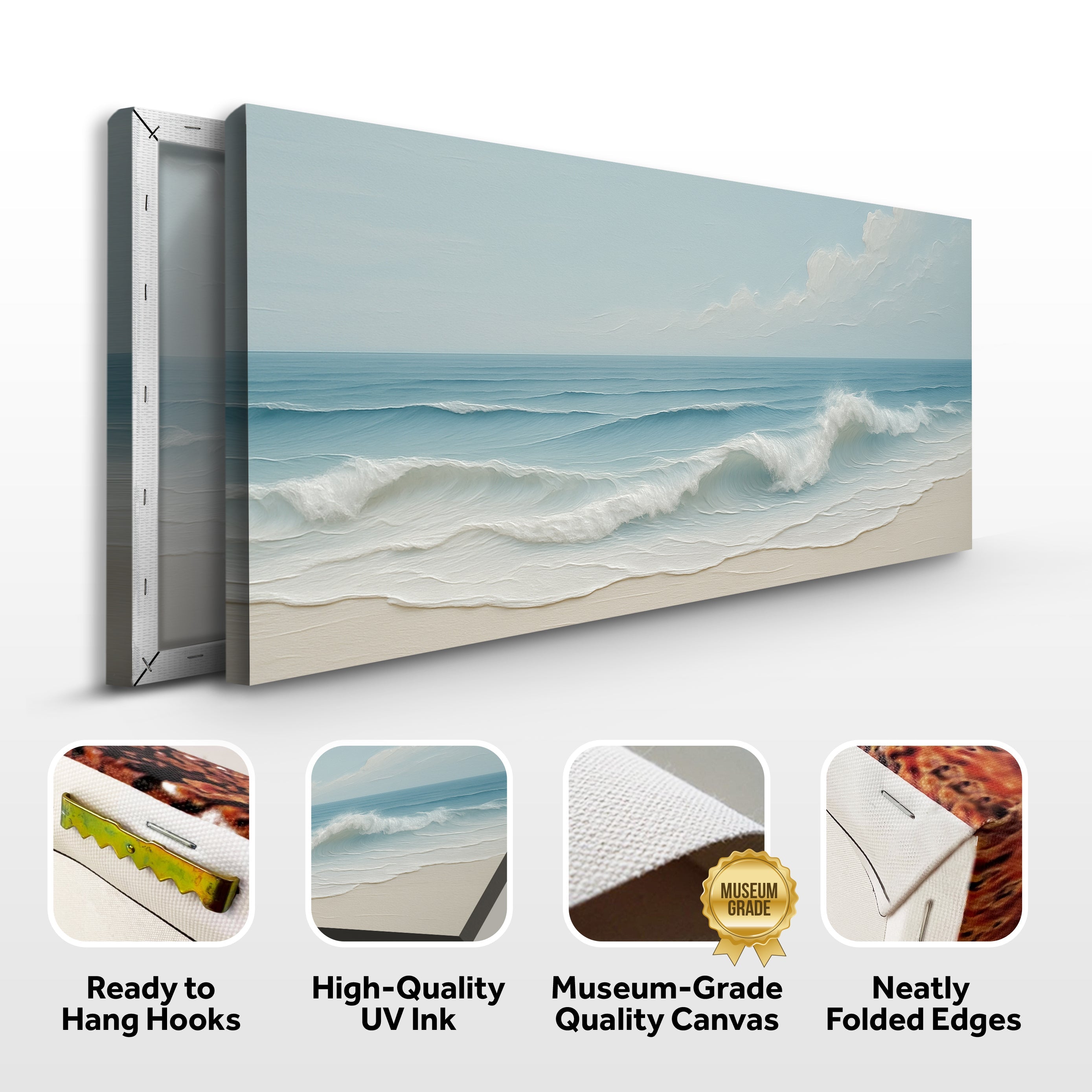 Serene Ocean Wave Coastal Viii wall art with nature-inspired artwork - product view 8