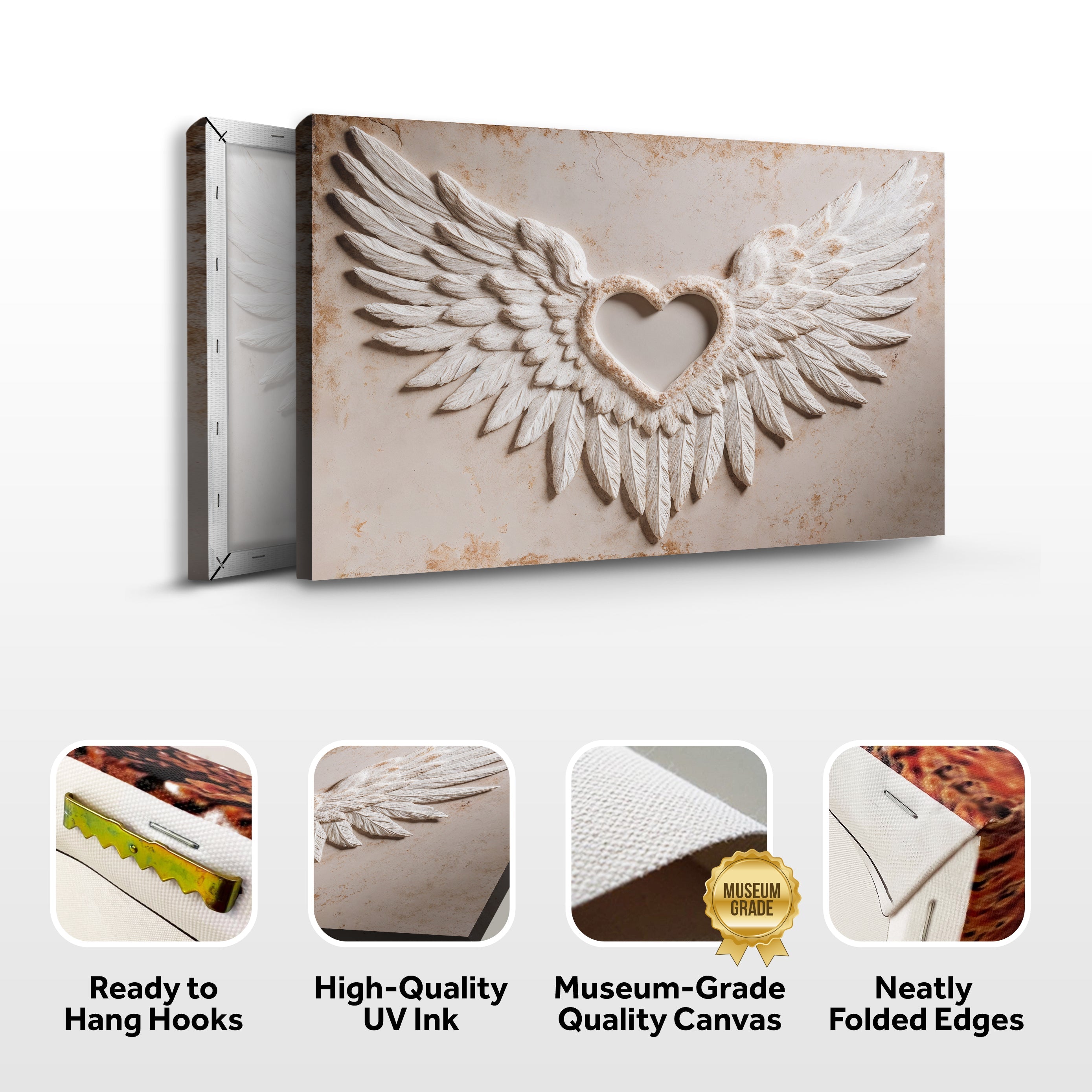 Wings of Love Abstract Ii wall art with nature-inspired artwork - product view 8