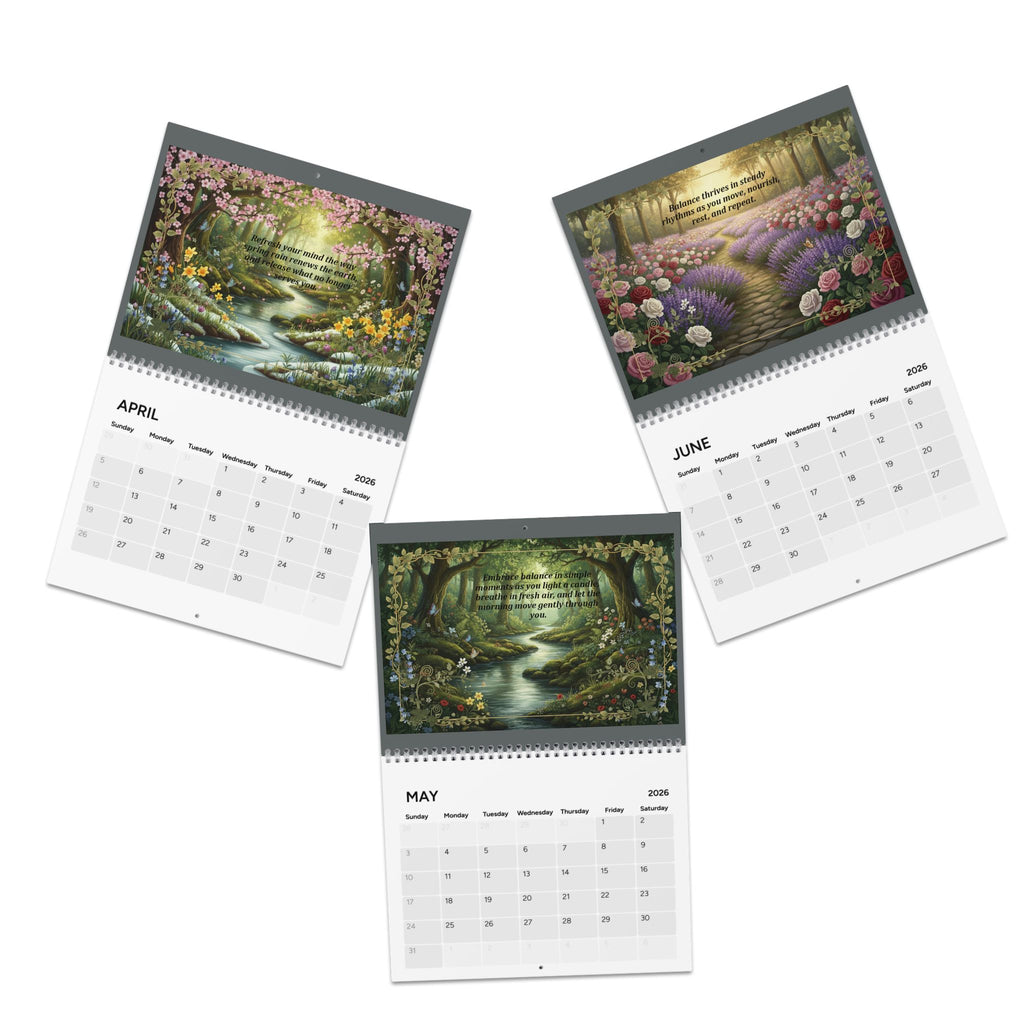 Nature's Embrace Calendar () calendar with nature-inspired artwork - product view 4