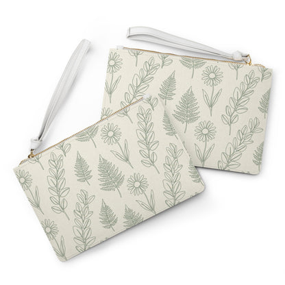 Botanical Print Makeup Bag
