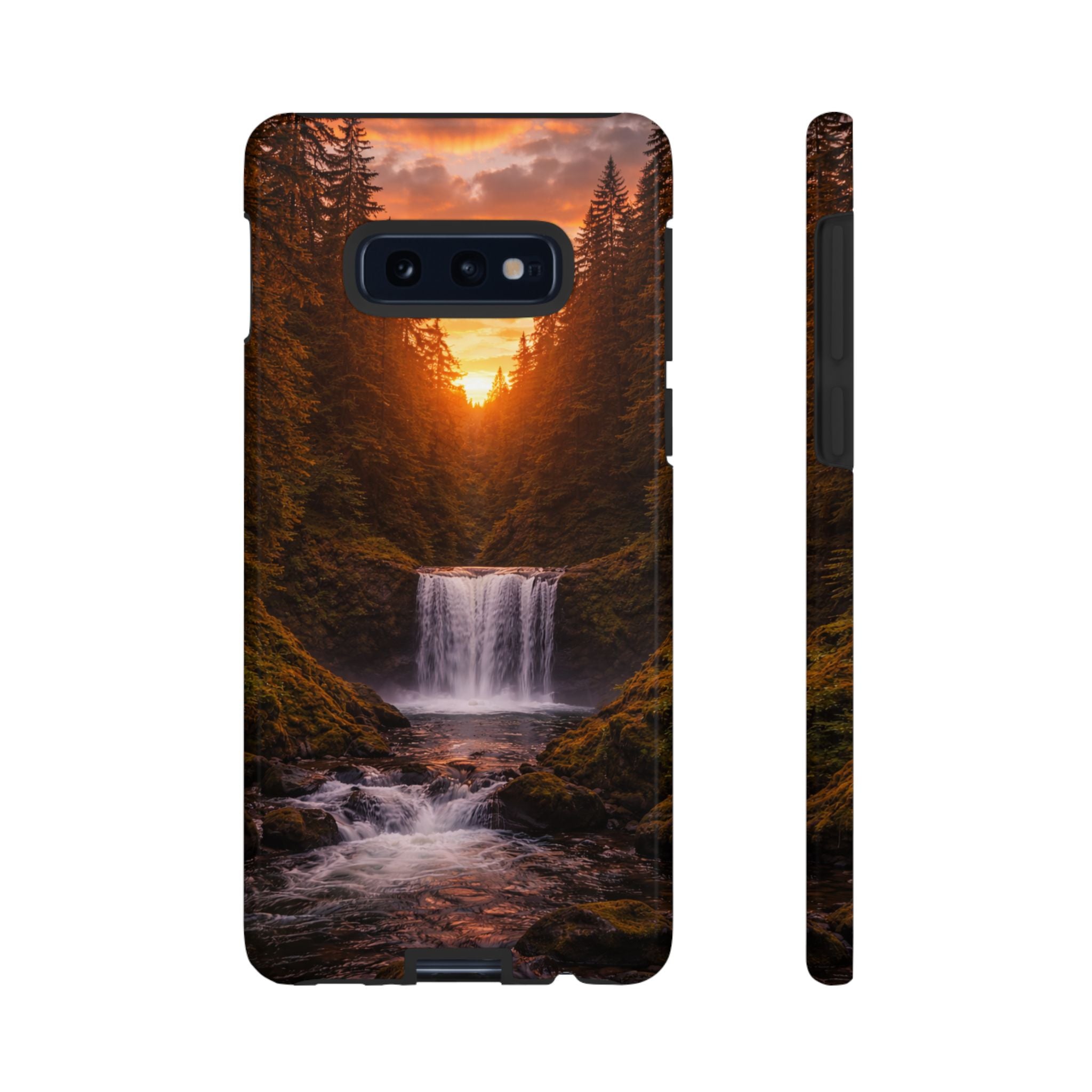 Evergreen Waterfall Phone Case phone case with nature-inspired artwork - product view 10
