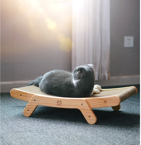 Deformation Cat Bed Vertical Corrugated Paper Grinding Claw Toy uncategorized / needs cleanup with nature-inspired artwork - product view 5