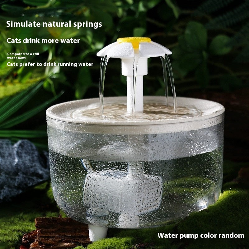 Cat Water Fountain Automatic Circulation Constant Temperature uncategorized / needs cleanup with nature-inspired artwork