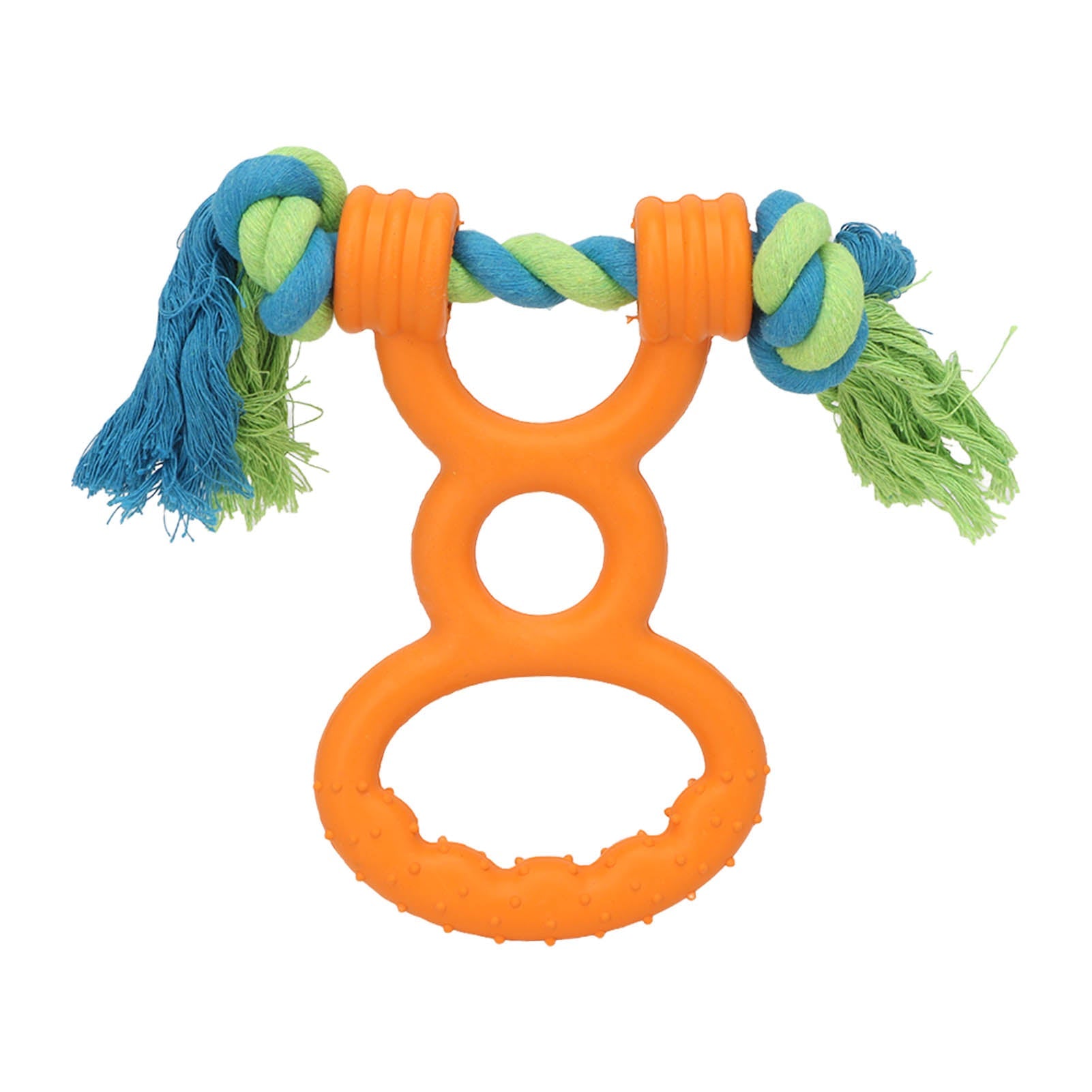 Dog Ring Rope Toy Safe Portable Dog Chew Teething Toy for Training uncategorized / needs cleanup with nature-inspired artwork - product view 2