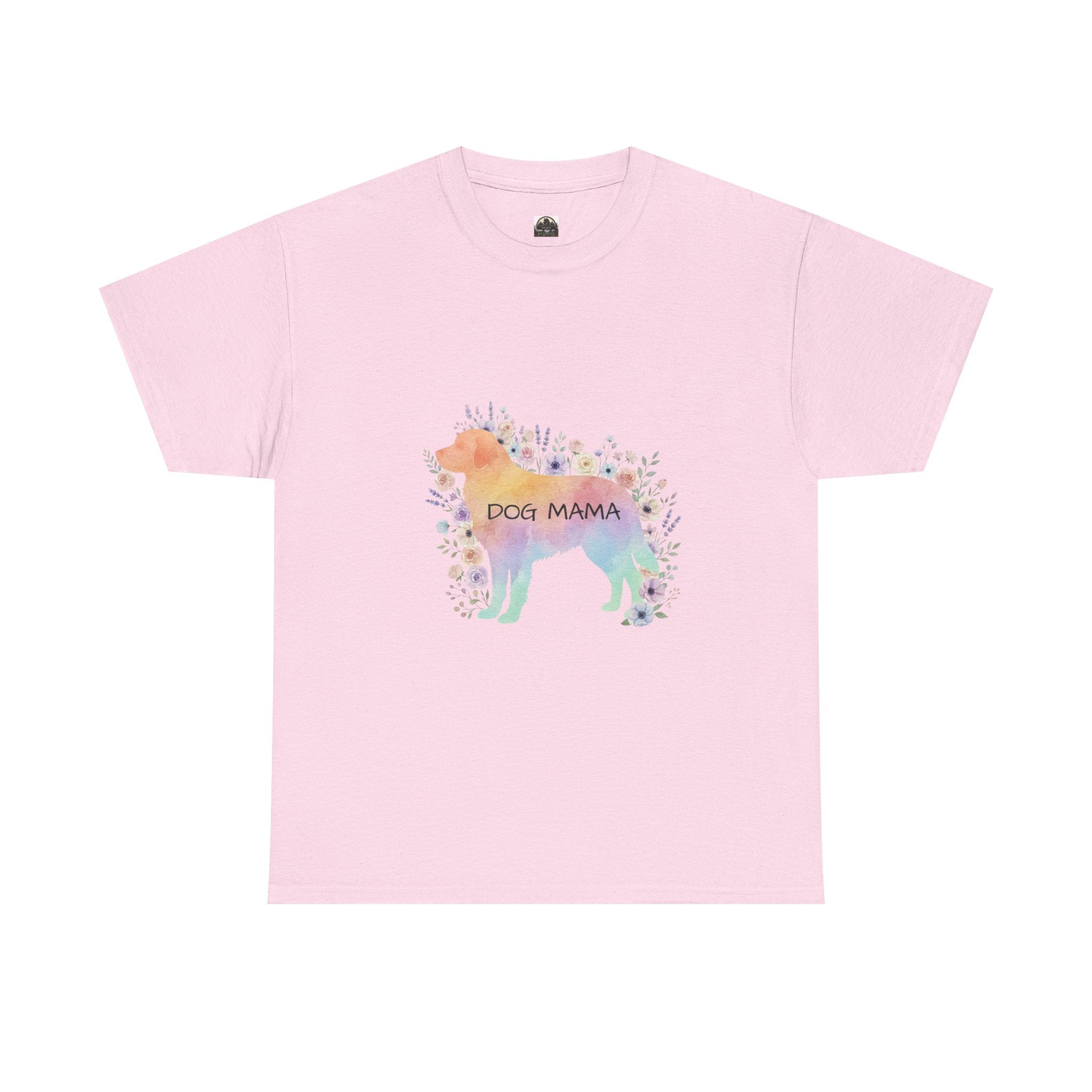 Dog Mama Pastel T t-shirt with nature-inspired artwork - product view 9