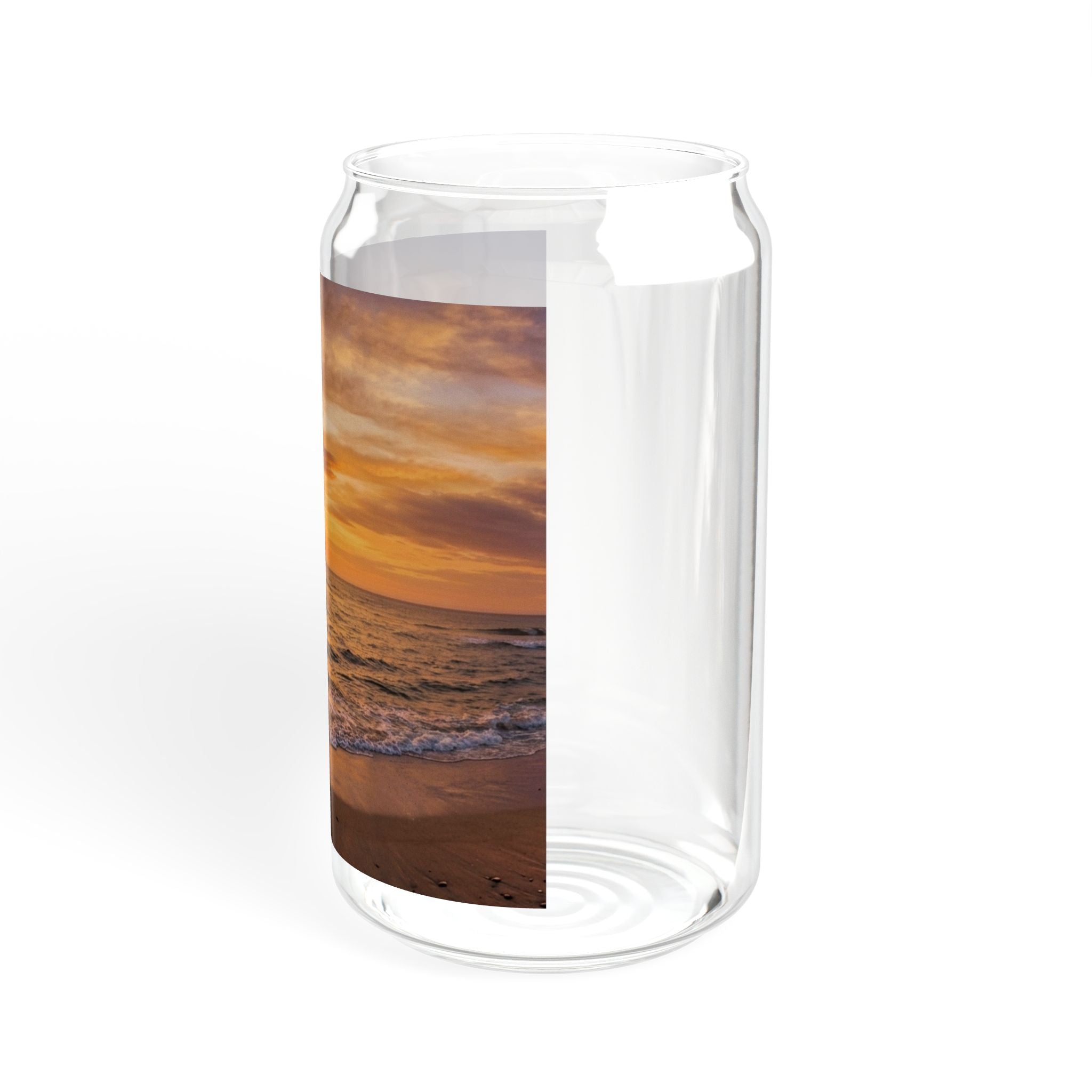 Sunset Beach Scene travel mug/tumbler with nature-inspired artwork - product view 8