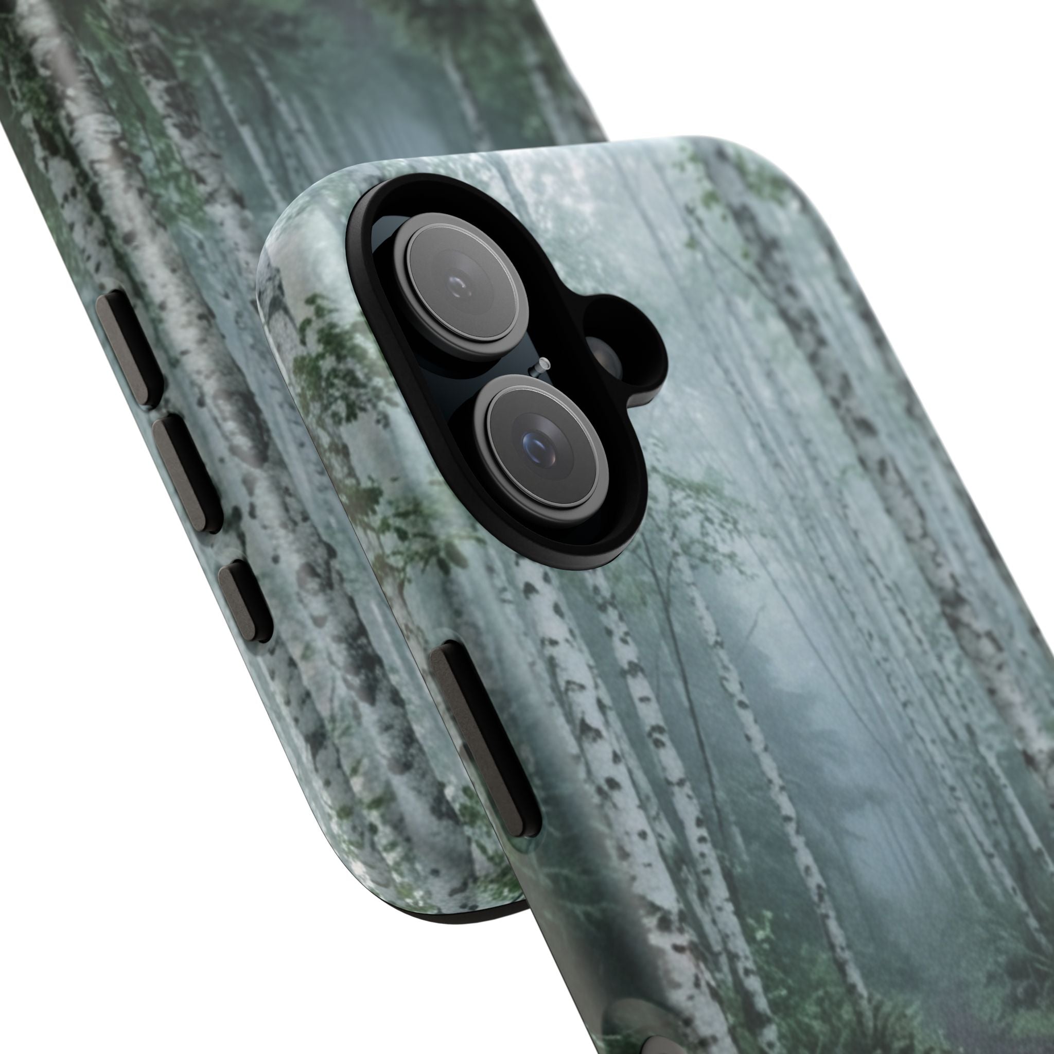 Twilight Birch Tree Path Phone Case