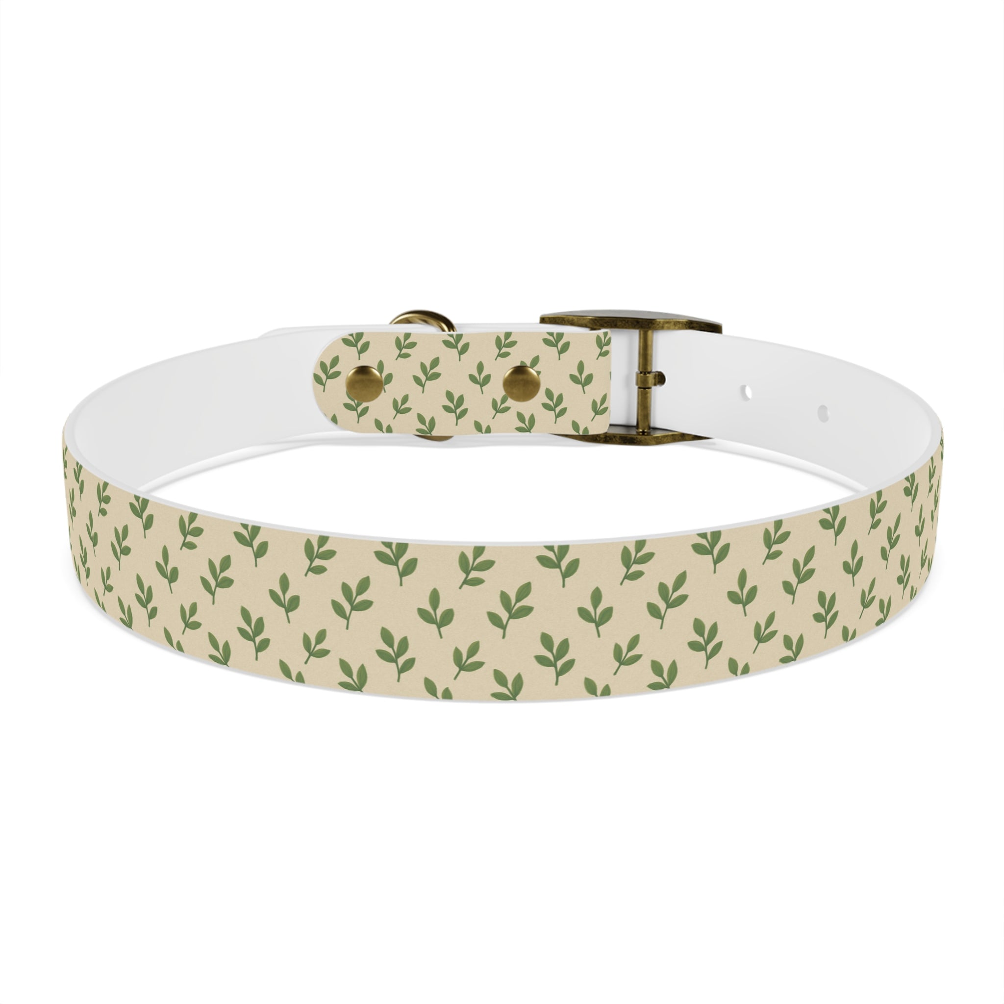 Tranquil Leaf Dog Collar pets with nature-inspired artwork - product view 22