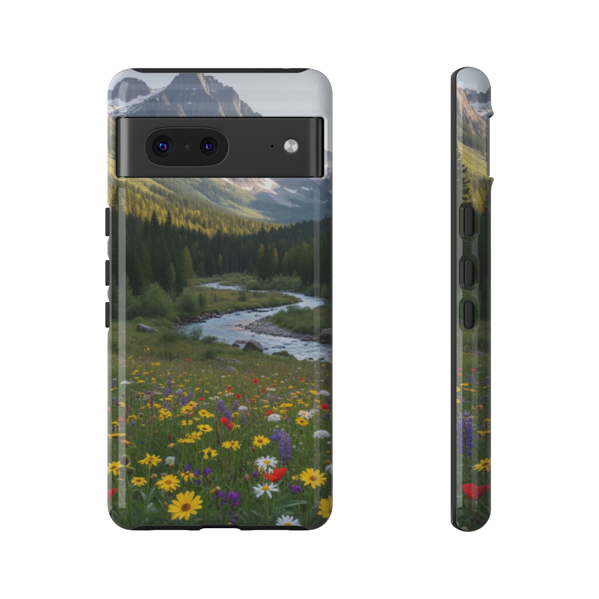 Mountain Meadow Phone Case phone case with nature-inspired artwork - product view 29