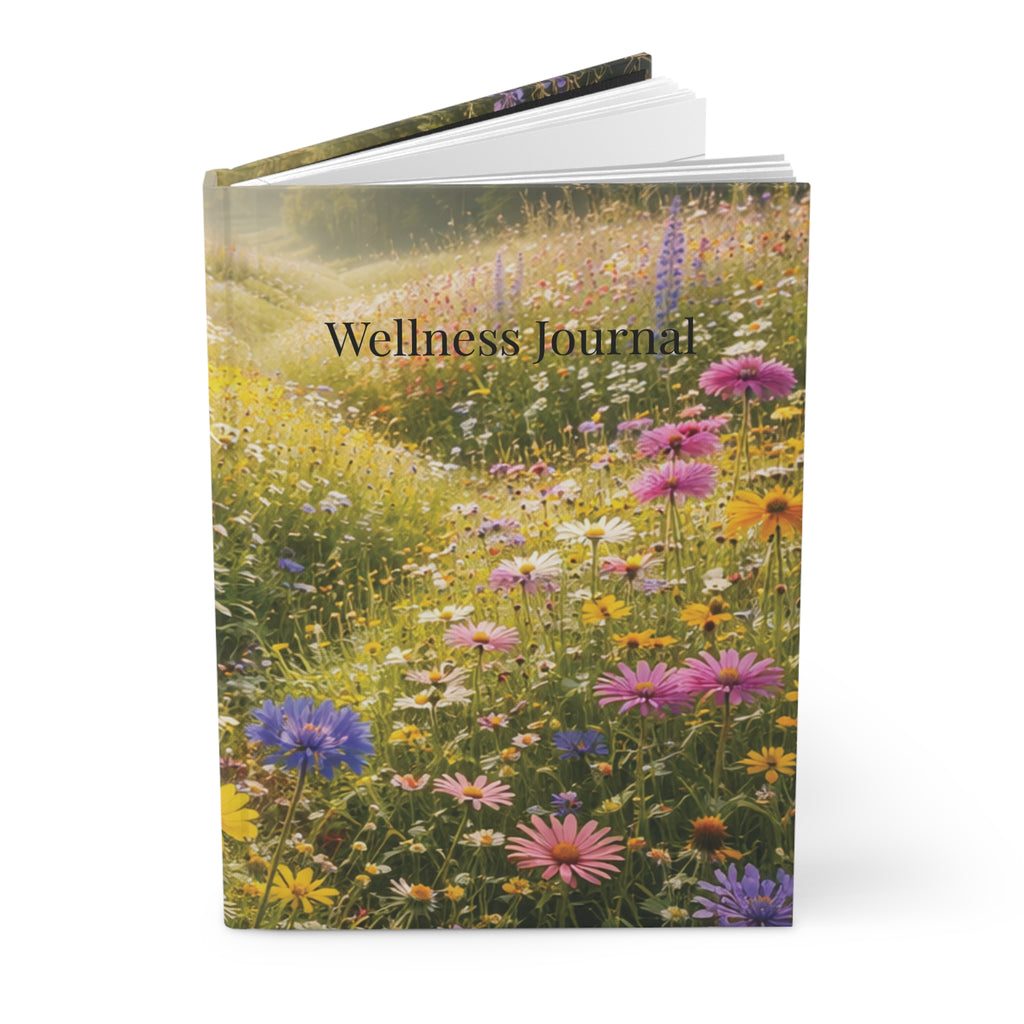 Mountain Meadow Wellness journal with nature-inspired artwork - product view 4