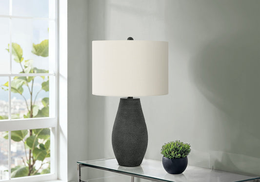 Black Resin Table Lamp