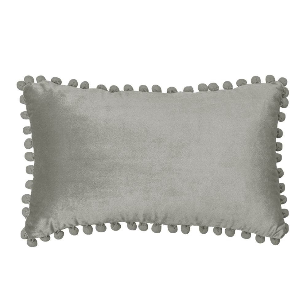 12''x20'' Velvet Pom pillow cover with nature-inspired artwork - product view 9