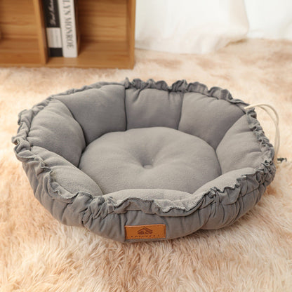 Cat Beds for Indoor Cats Cute Cat Beds with Versatile Dual uncategorized / needs cleanup with nature-inspired artwork - product view 6